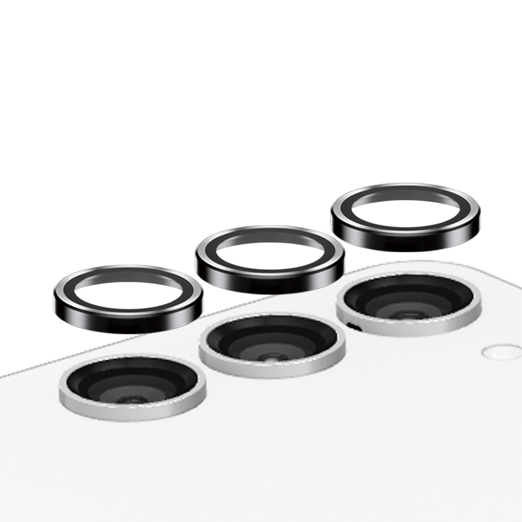 PanzerGlass ® Hoops® Camera Lens Protector Black Samsung Galaxy S23 FE Protection d'écran transparent 1 pièce(s)