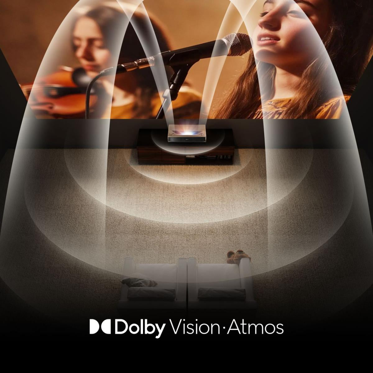 Hisense PT1 Projecteur à focale ultra courte UHD 4K (3840x2160) Compatibilité 3D Noir - vue 8