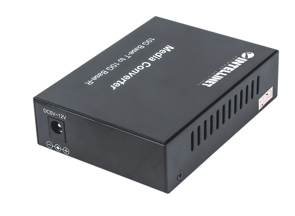 Intellinet 508193 Convertisseur de Support Réseau 10 Gbps Noir