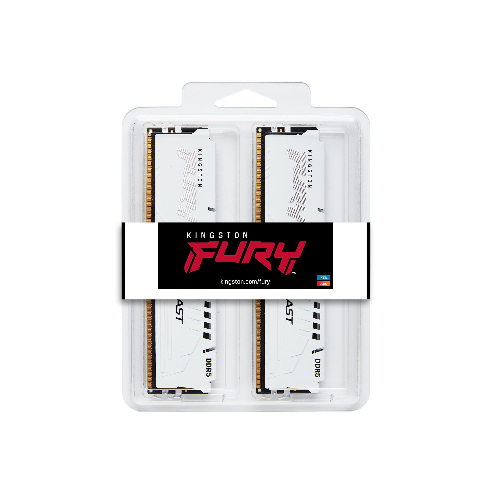 Kingston Technology FURY Beast 32GB 6000MT/s DDR5 CL36 DIMM (Kits de 2) White EXPO