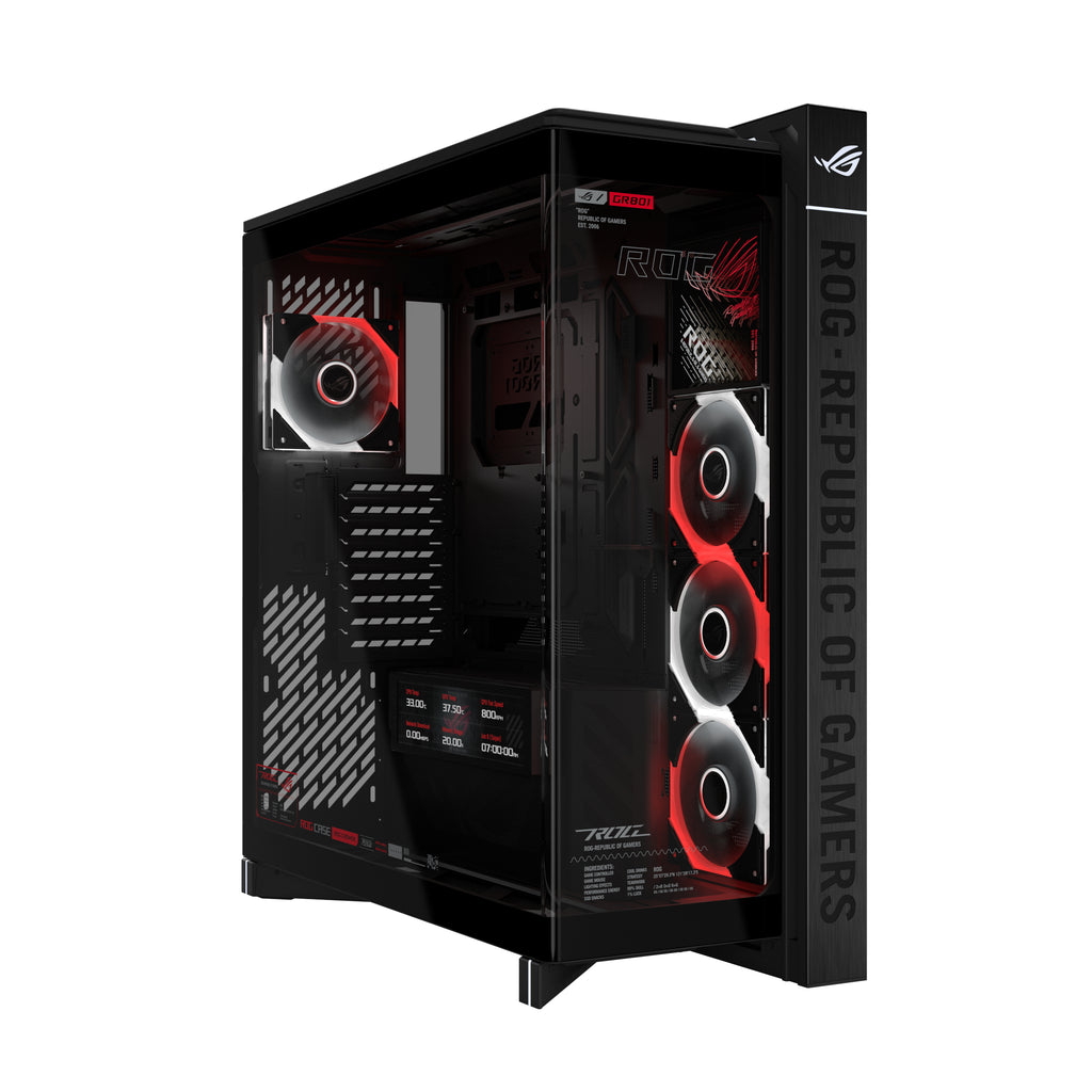 ASUS ROG Cronox ARGB Tower Udvidet ATX Sort - vue 3