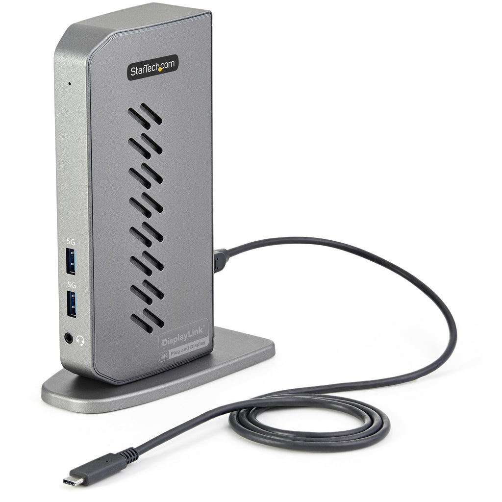 StarTech.com Station d'Accueil Hybride USB-C et USB-A, Double Écran 4K 60Hz HDMI/DisplayPort, 6x USB-A, GbE, USB 3.1 Gen