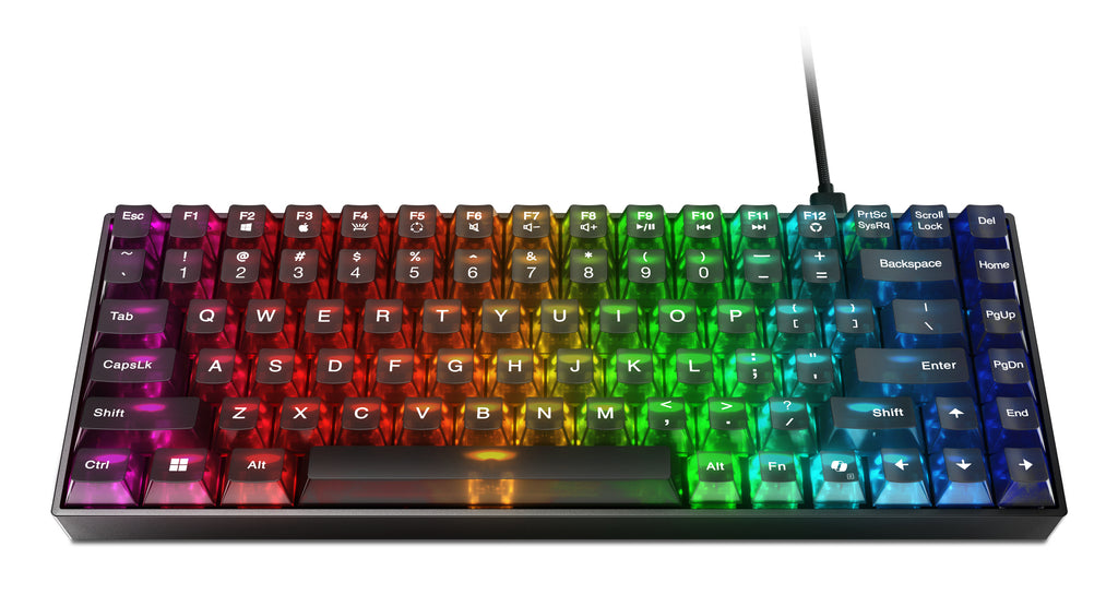 Lenovo Legion K510 Mini Pro clavier Gaming USB Anglais américain Noir, Transparent