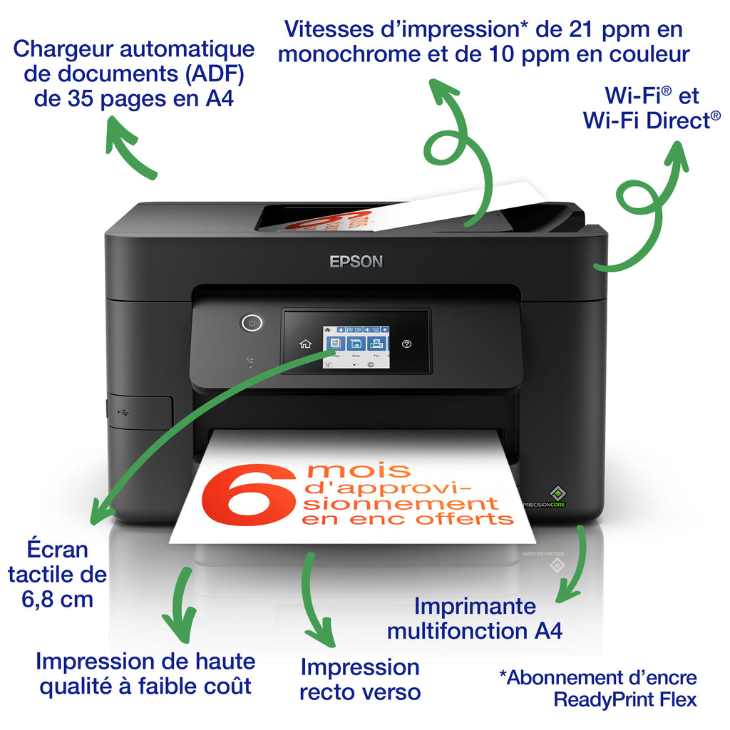 Epson WorkForce Pro WF-3825DWF Imprimante Multifonction A4
