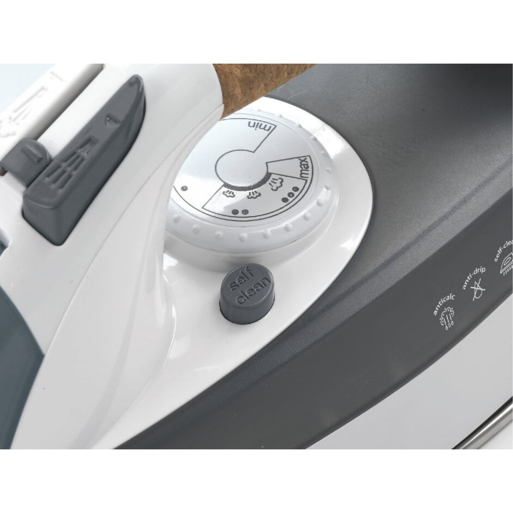 Ariete 6232/00 Fer à vapeur Semelle en acier inoxydable 2200 W Gris, Blanc