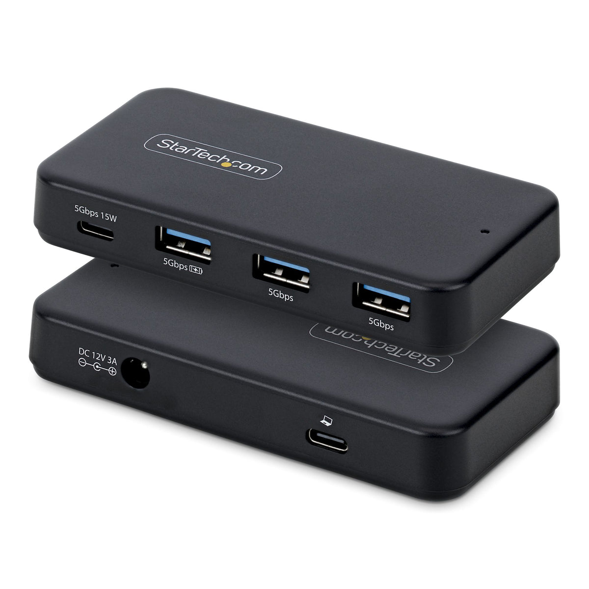 StarTech.com Hub USB-C et USB-A 4 Ports 5 Gbps Auto-Alimenté avec Adaptateur 36W
