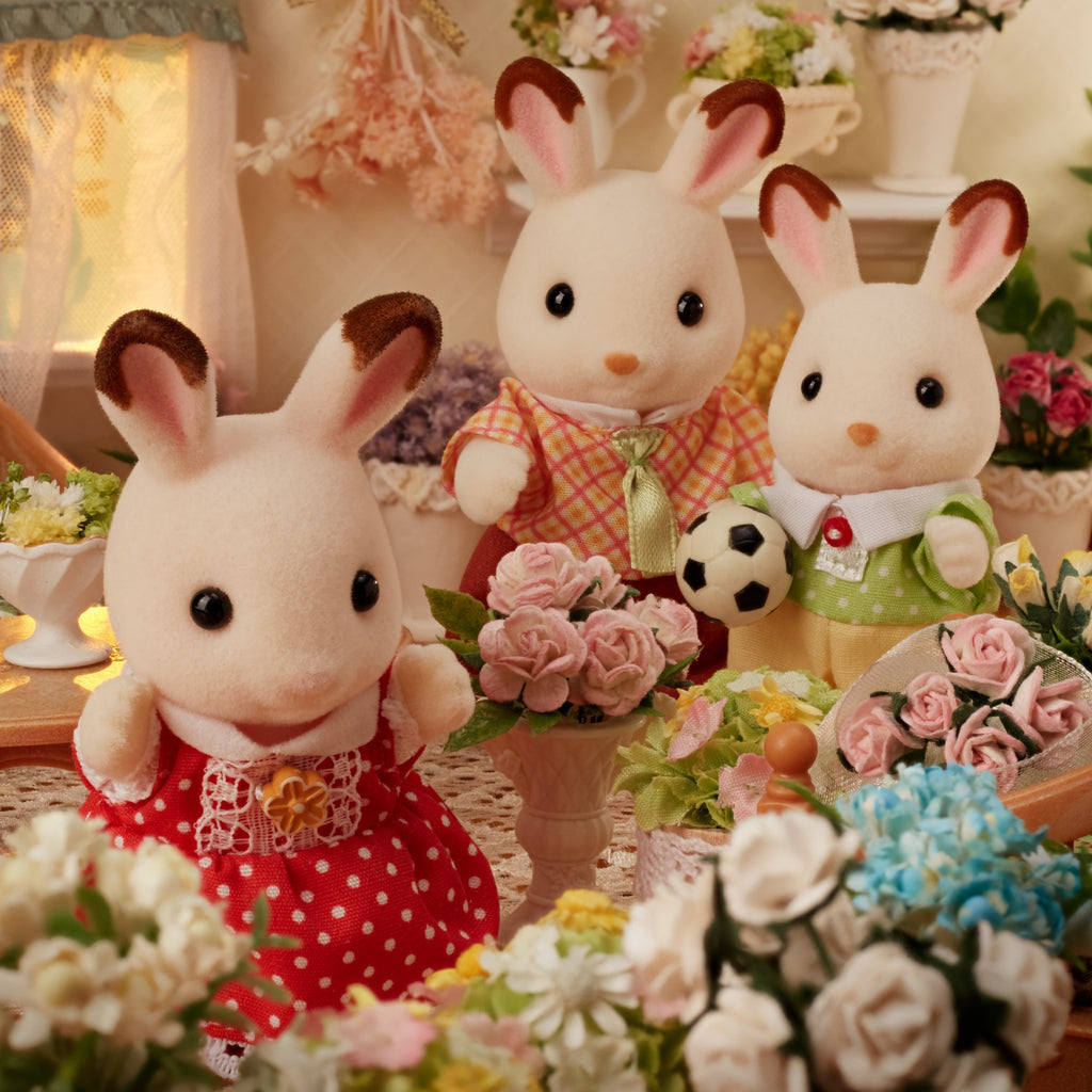 Sylvanian Families La famille Lapin Chocolat - vue 5