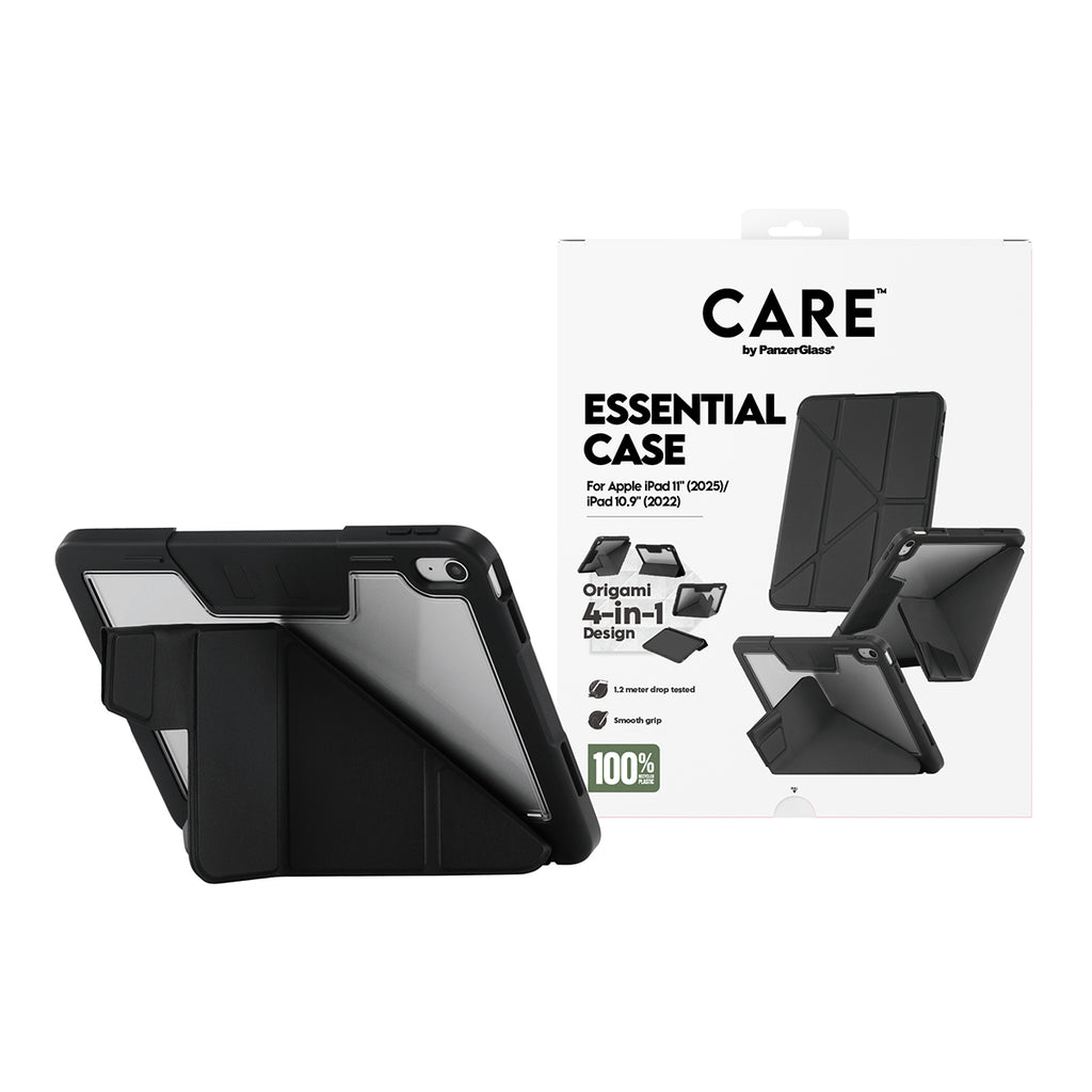 PanzerGlass CARE™ by ®™ by Essential Case Black iPad 11" (2025) | iPad 10.9'' (2022) coque de protection pour téléphones portables Housse Noir