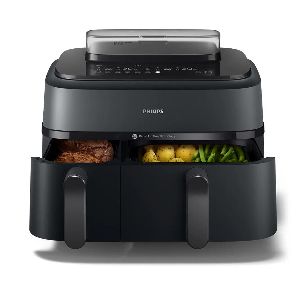 Philips Série 5000 Airfryer Double Panier avec Cuisson Vapeur, 9L (6L + 3L)