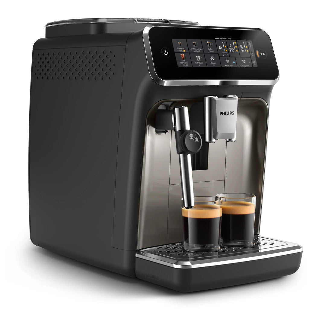 Philips Série 3300 SilentBrew EP3326/90 Machine Expresso Broyeur, 5 Boissons, Noir / Chrome