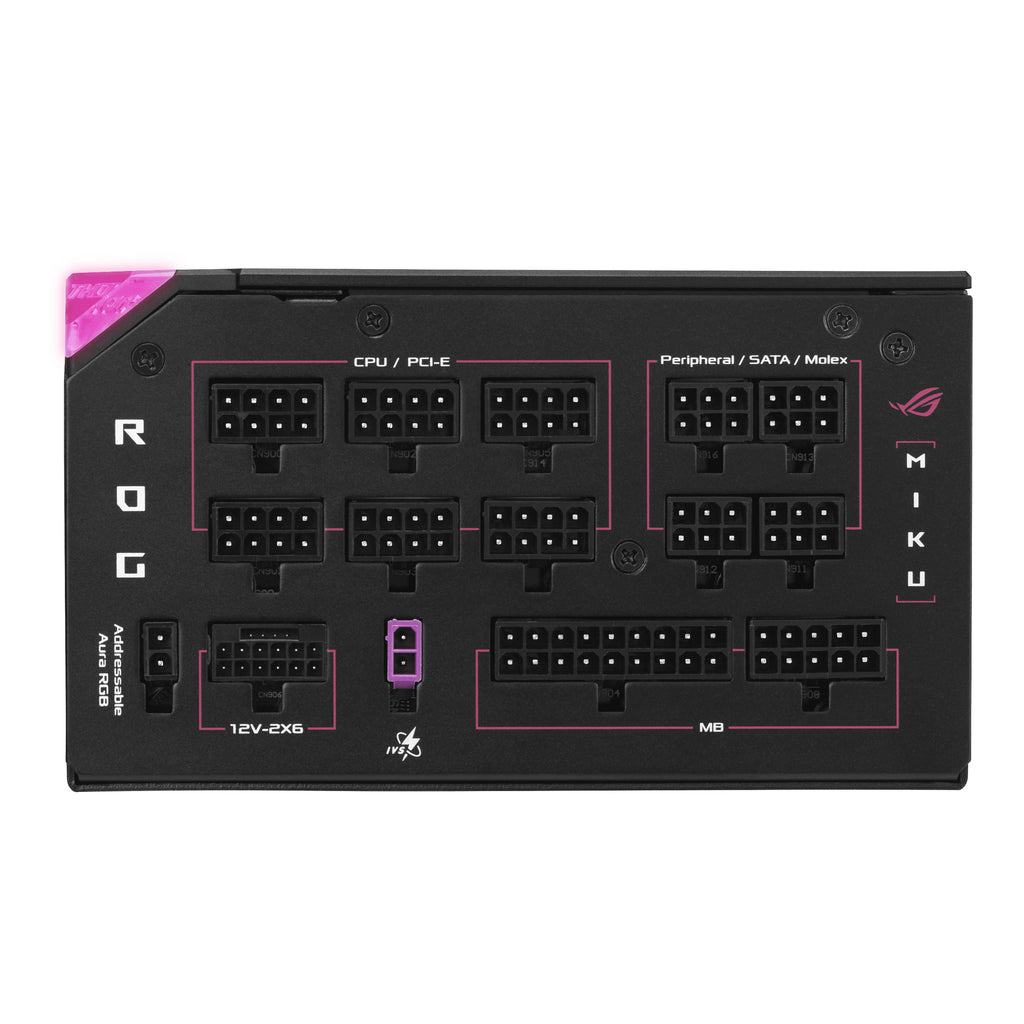 ASUS ASUS ROG -THOR-1200P3-MIKU unité d'alimentation d'énergie 1200 W 20+4 pin ATX ATX Multicolore
