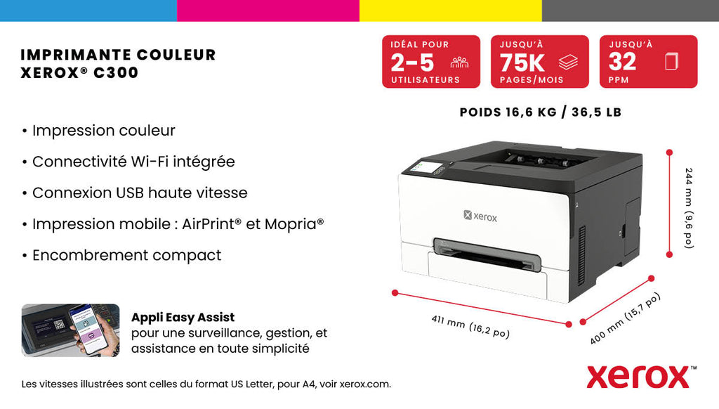 Xerox C300 Couleur 2400 x 600 DPI A4 Wifi