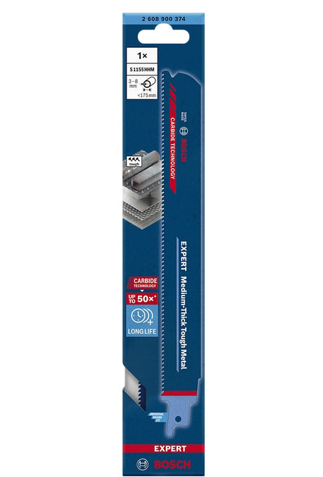 Bosch Bosch 2 608 900 363 Lame de scie sauteuse, à chantourner et sabre Lame de scie à guichet Carbone 1 pièce(s)