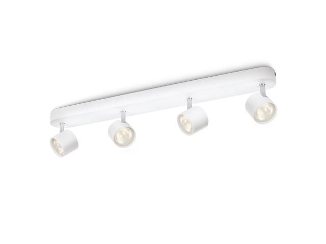 Philips Dimmable LED Spot plafond/mur Star 4 x