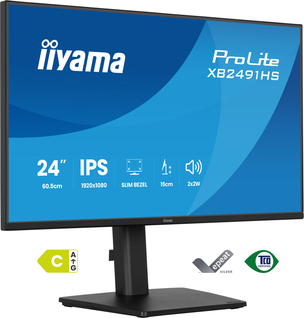 iiyama ProLite XB2491HS-B1 Écran PC 60,5 cm (23.8") Full HD 1920 x 1080 LCD Noir