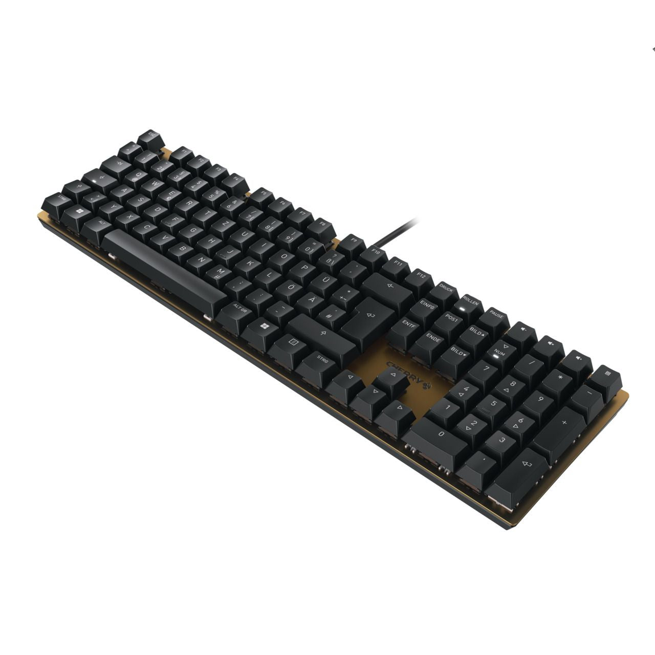 CHERRY KC 200 MX clavier Universel USB QWERTZ Allemand Noir, Bronze