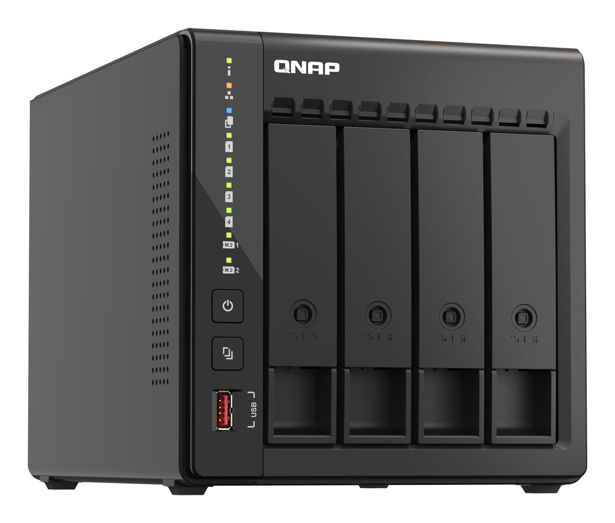 QNAP TS-453E NAS Tower Intel® Celeron® J6412 8 GB 0 TB QNAP QTS Nero
