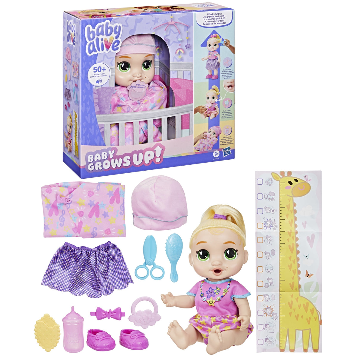 Hasbro Poupon Baby Alive Bébé Grandit Lala Googoo