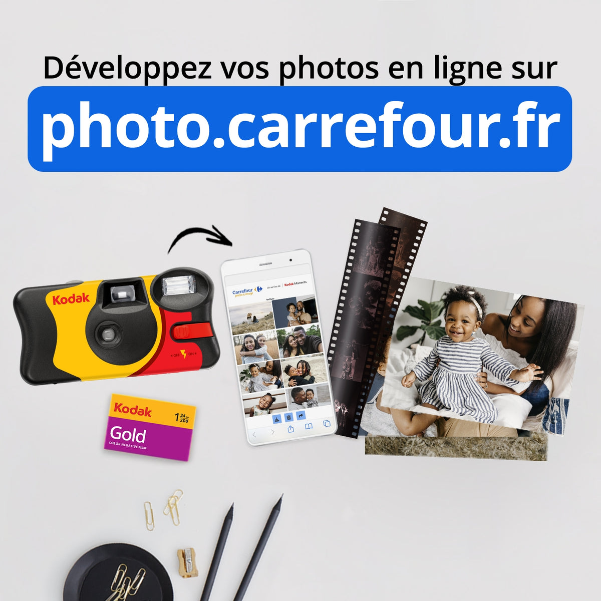 Kodak Appareil photo jetable 39 poses FunSaver