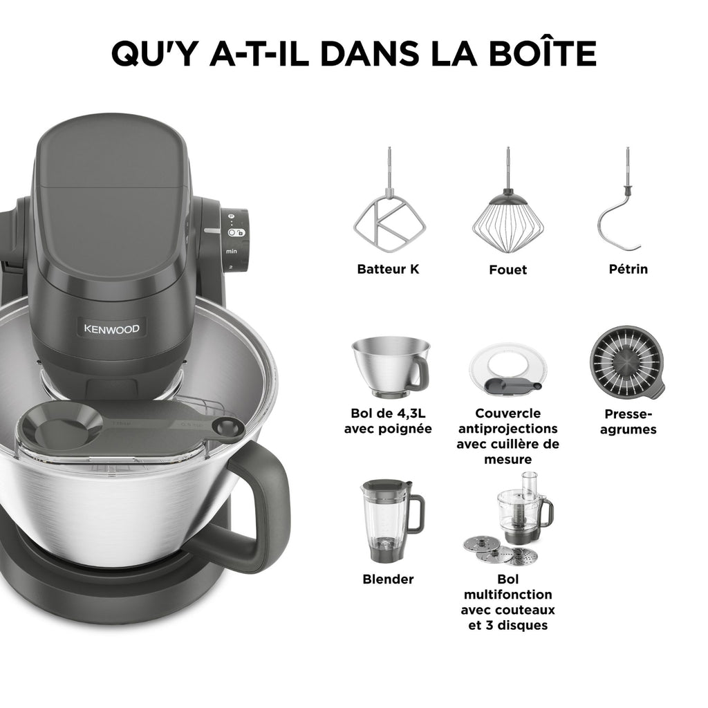 Kenwood Robot patissier 1000W - KHC30.050GY