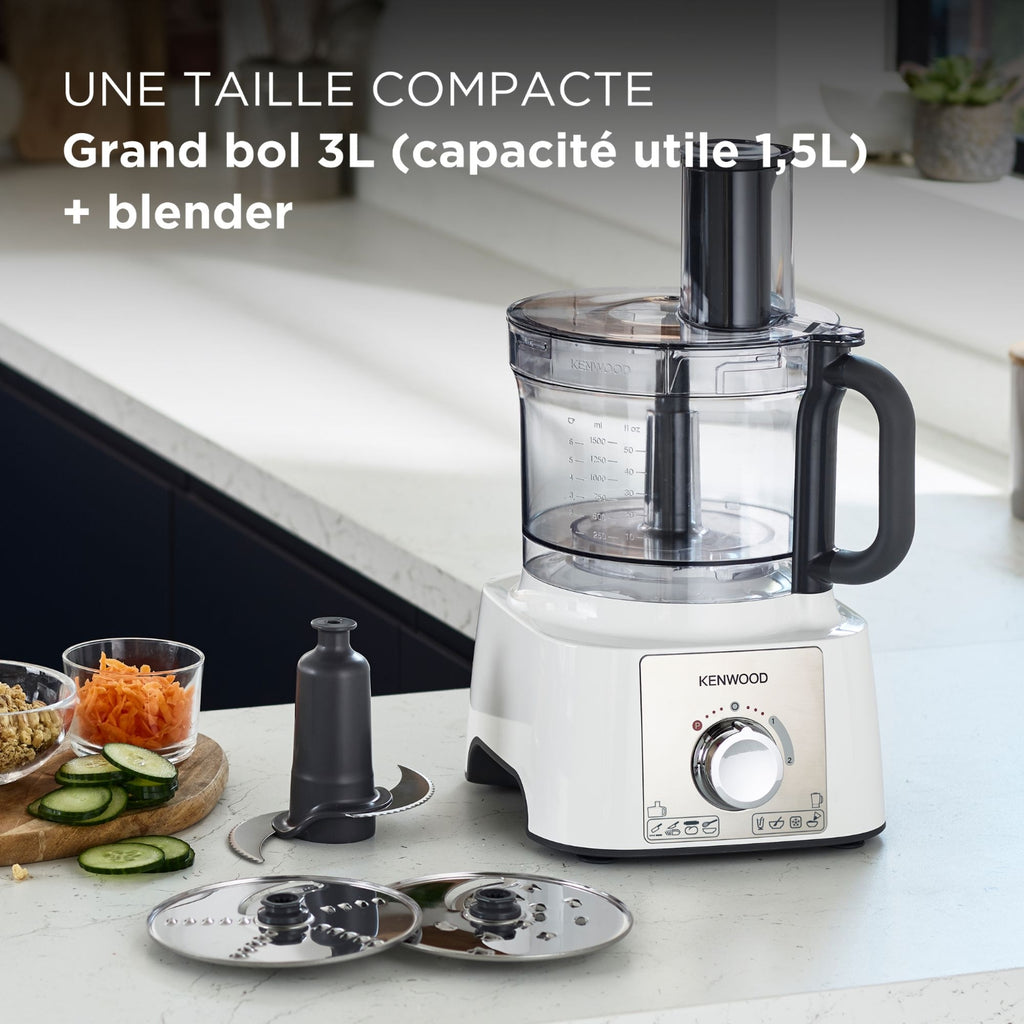 Kenwood Robot culinaire multifonction - 3L 1000W - FDP65450WH