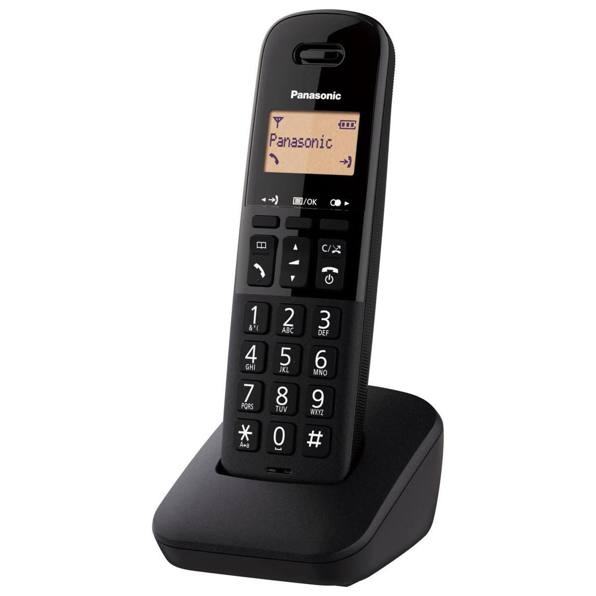Panasonic Téléphone fixe sans fil Solo - TGB610FRB - Noir
