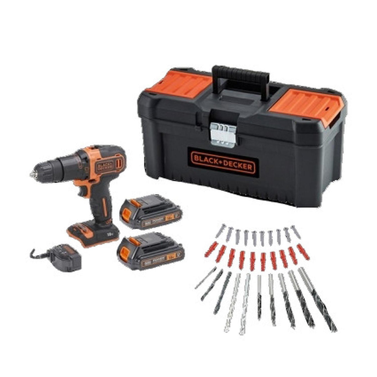 BLACK & DECKER Perceuse à Percussion sans Fil 18V
