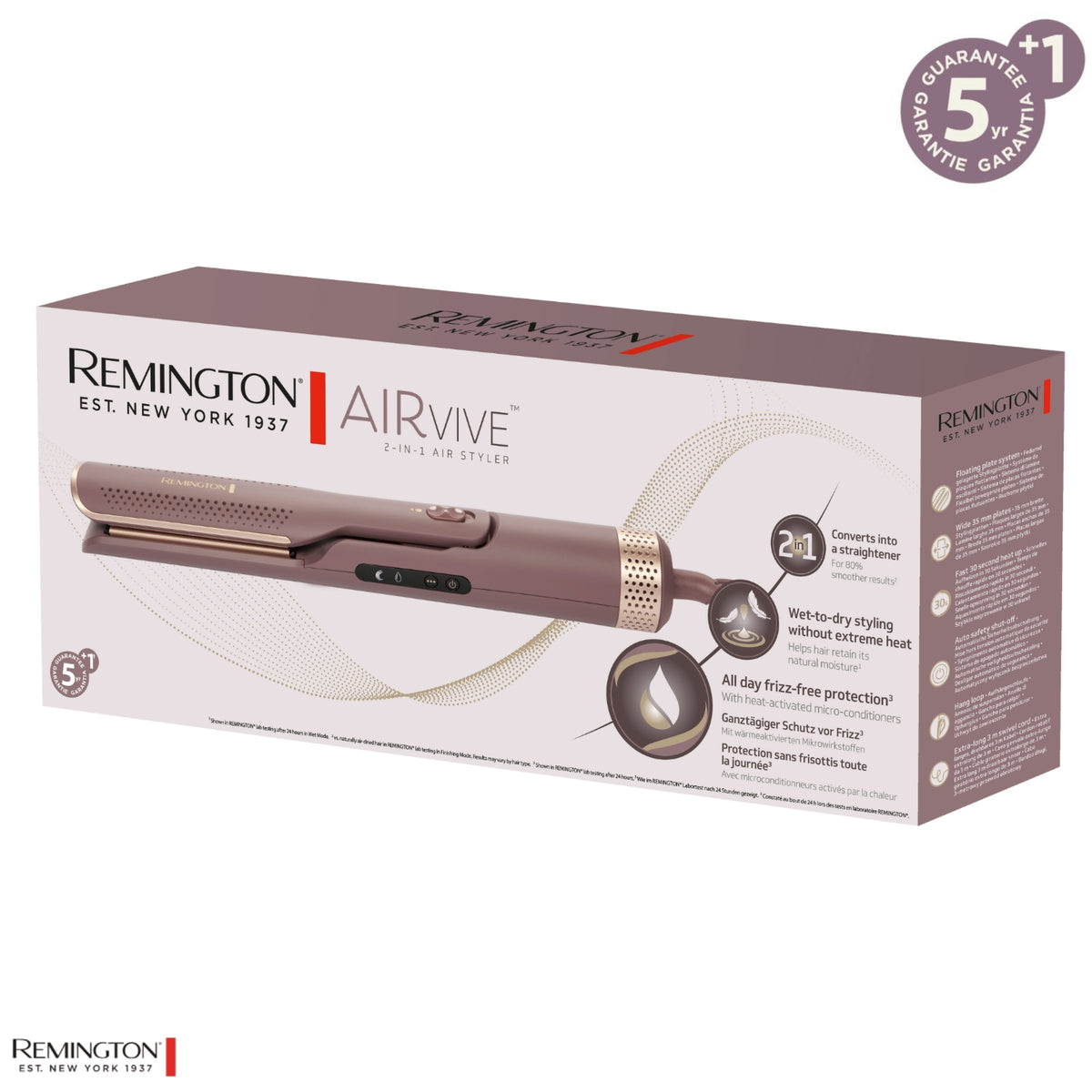 Remington Lisseur Air Styler 2 en 1 AIRvive AS8930