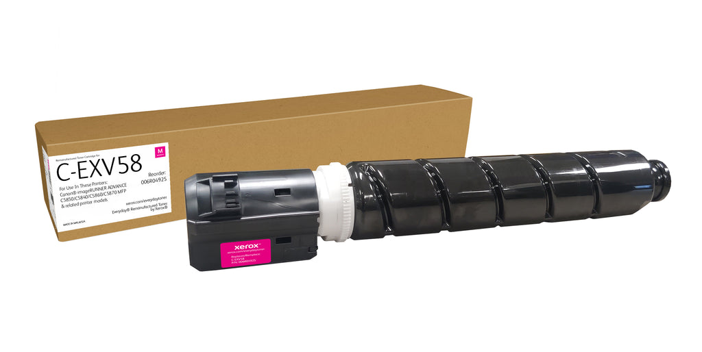 Toner Compatible Reference C-EXV58 3765C002AA, Couleur Magenta, Capacité Standard, Remanufacturé