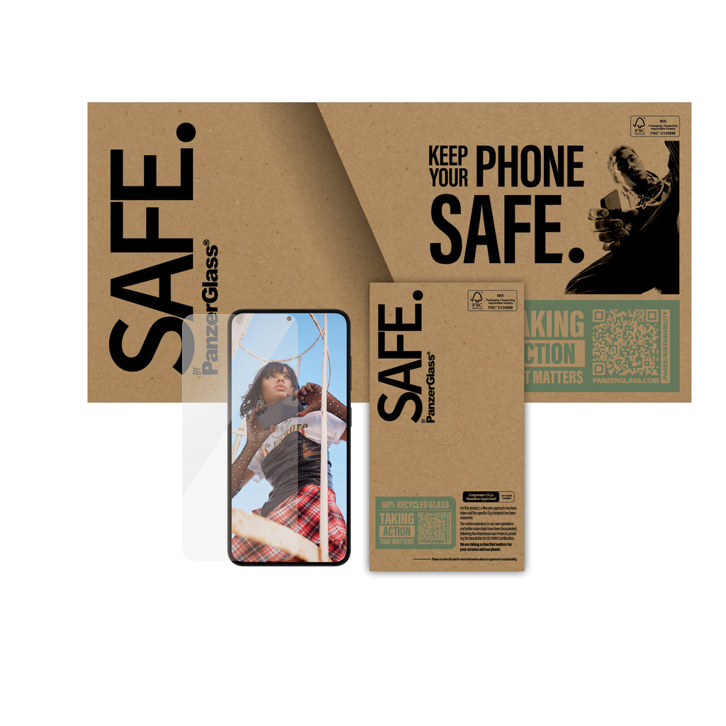 PanzerGlass PanzerGlass SAFE. by ® Screen Protector Samsung Galaxy S25 | S24 | Ultra-Wide Fit Protection d'écran transparent 1 pièce(s)