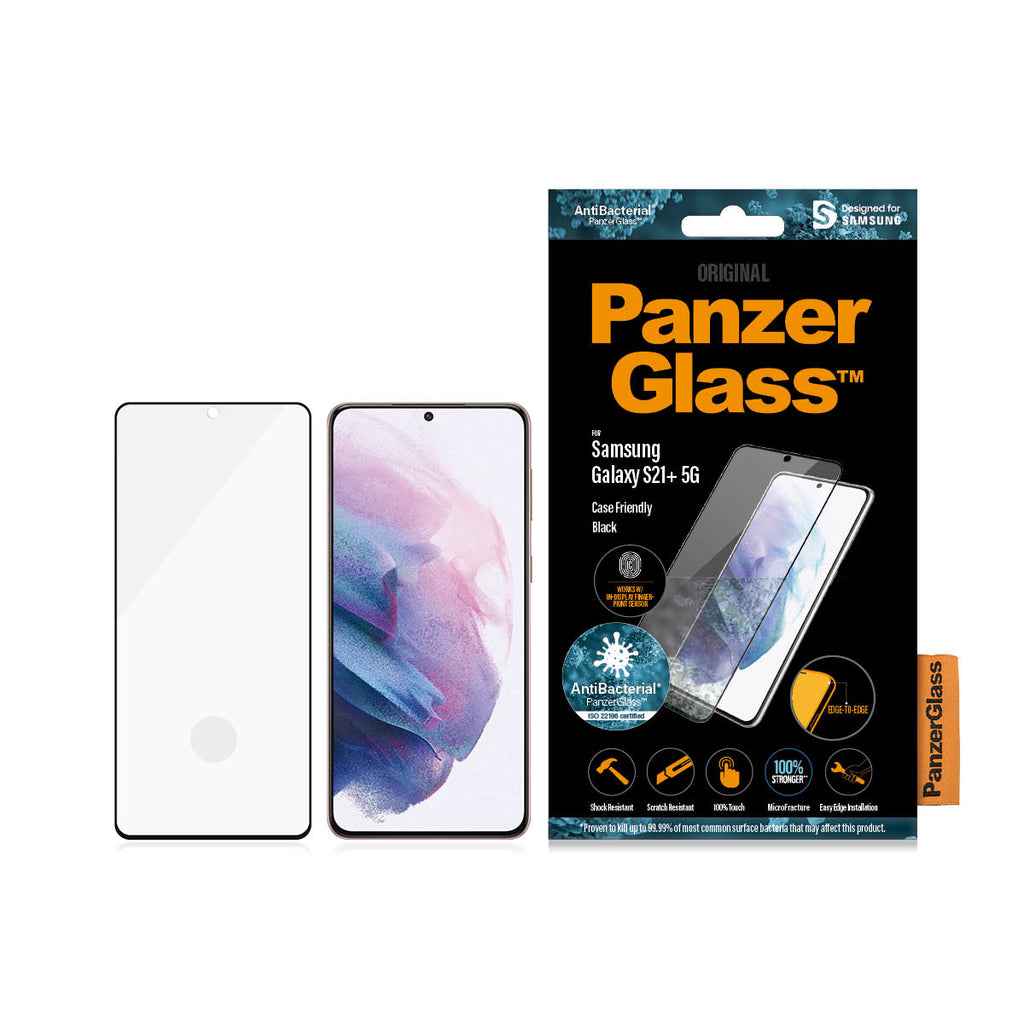 PanzerGlass Protection d'écran pour Samsung Galaxy S21+ 5G, Verre Trempé Transparent, 1 pièce