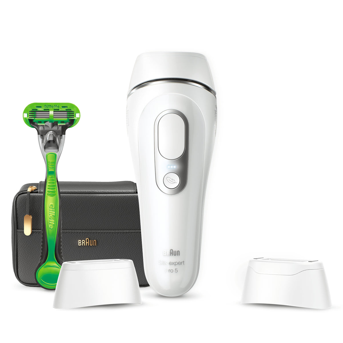 Braun Silk-expert Pro 5 PL5145 Épilateur à Lumière Pulsée, Argent et Blanc