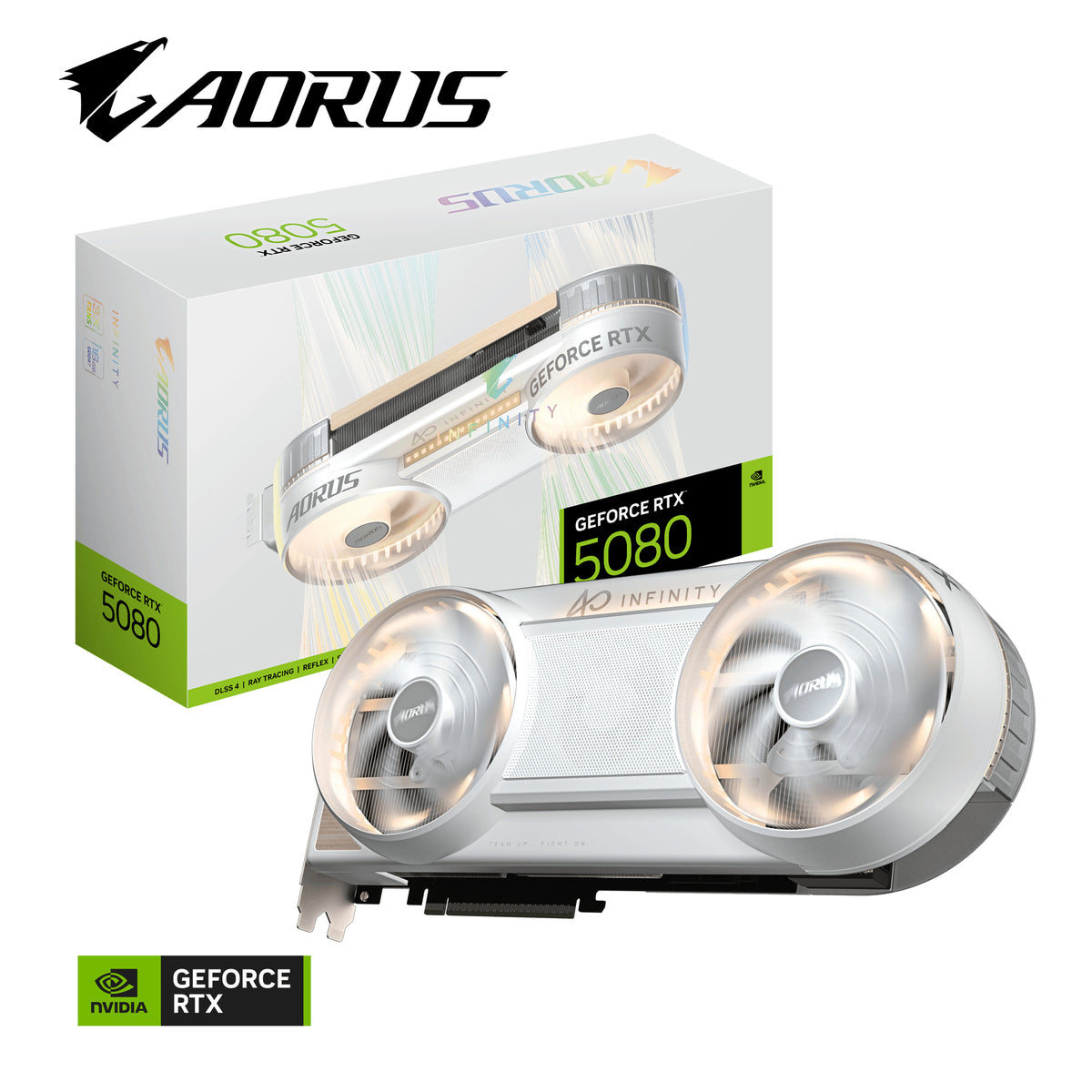 GIGABYTE AORUS GeForce RTX 5080 INFINITY WOOD 16G Carte Graphique - vue 2