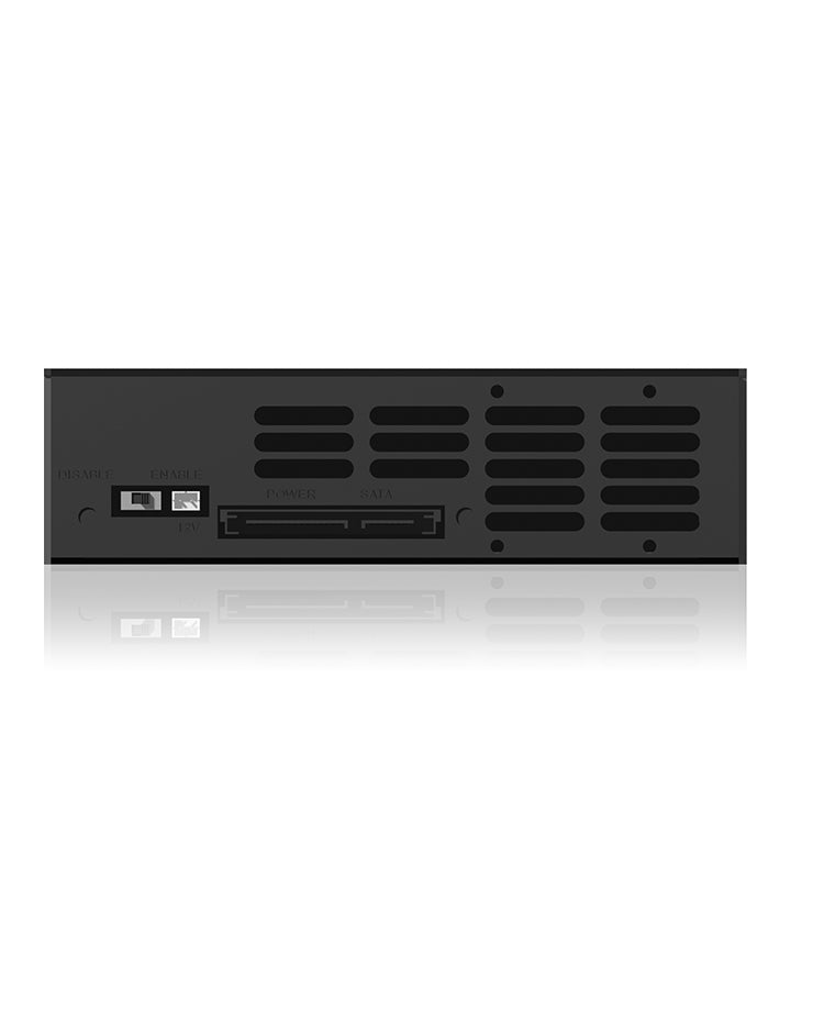 ICY BOX IB-158SSK-B 13,3 cm (5.25") Panneau de support Noir