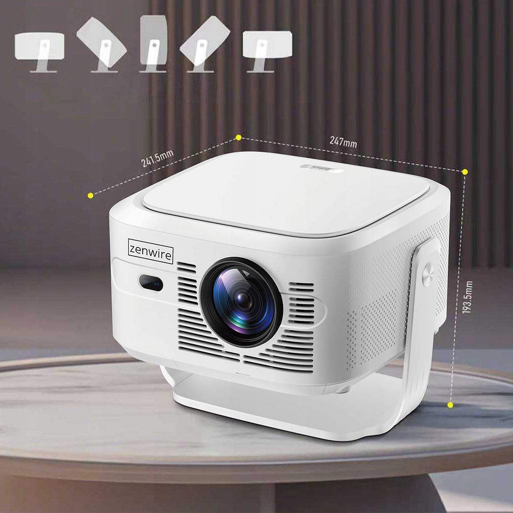 Mini-projecteur portable Android 14 avec Wi-Fi, Full HD, 4K et 8K pour téléphone Zenwire PrimeView IMC460 Pro