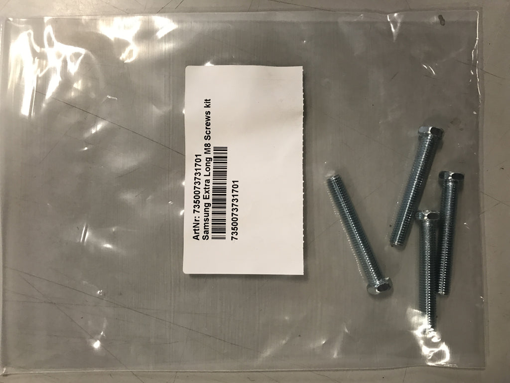 Vis et Boulons M8 58 mm, Acier, Lot de 4 Pièces