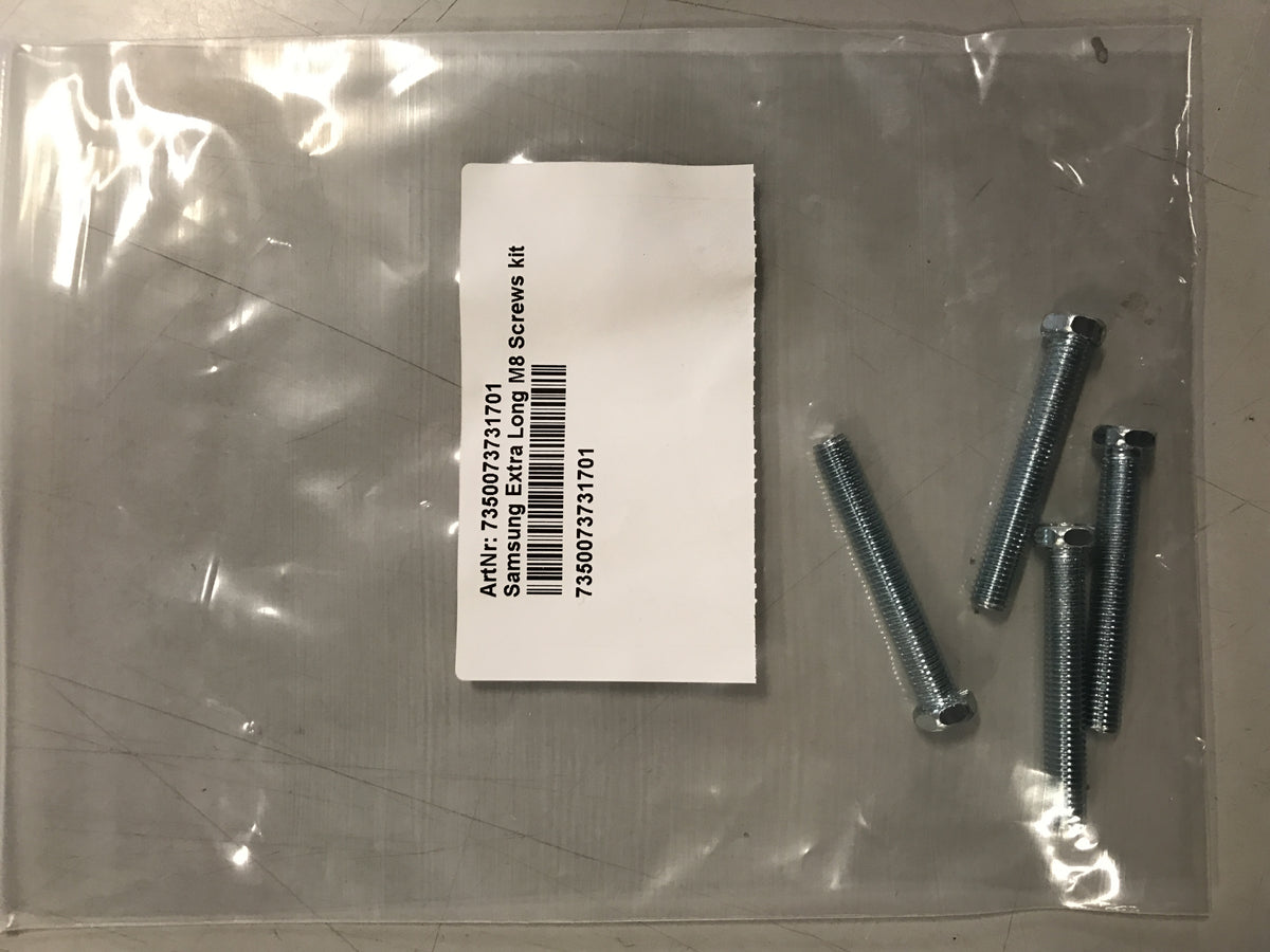 Vis et Boulons M8 58 mm, Acier, Lot de 4 Pièces