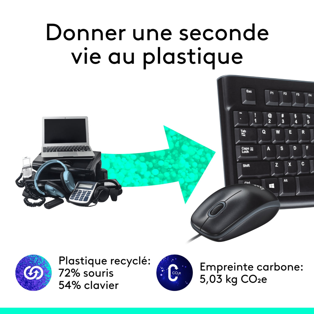 Logitech Clavier et souris MK120