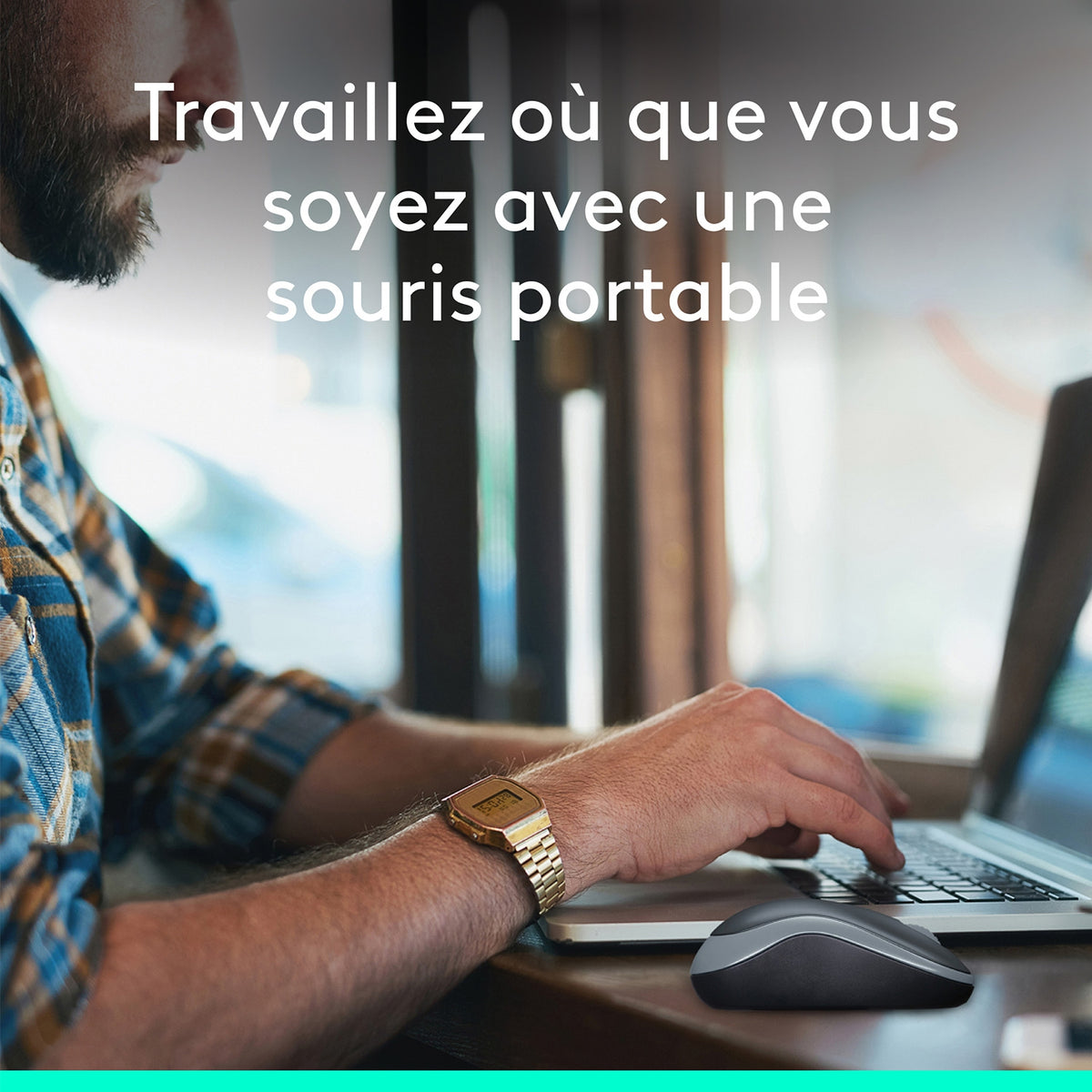 Logitech Souris optique noir/gris