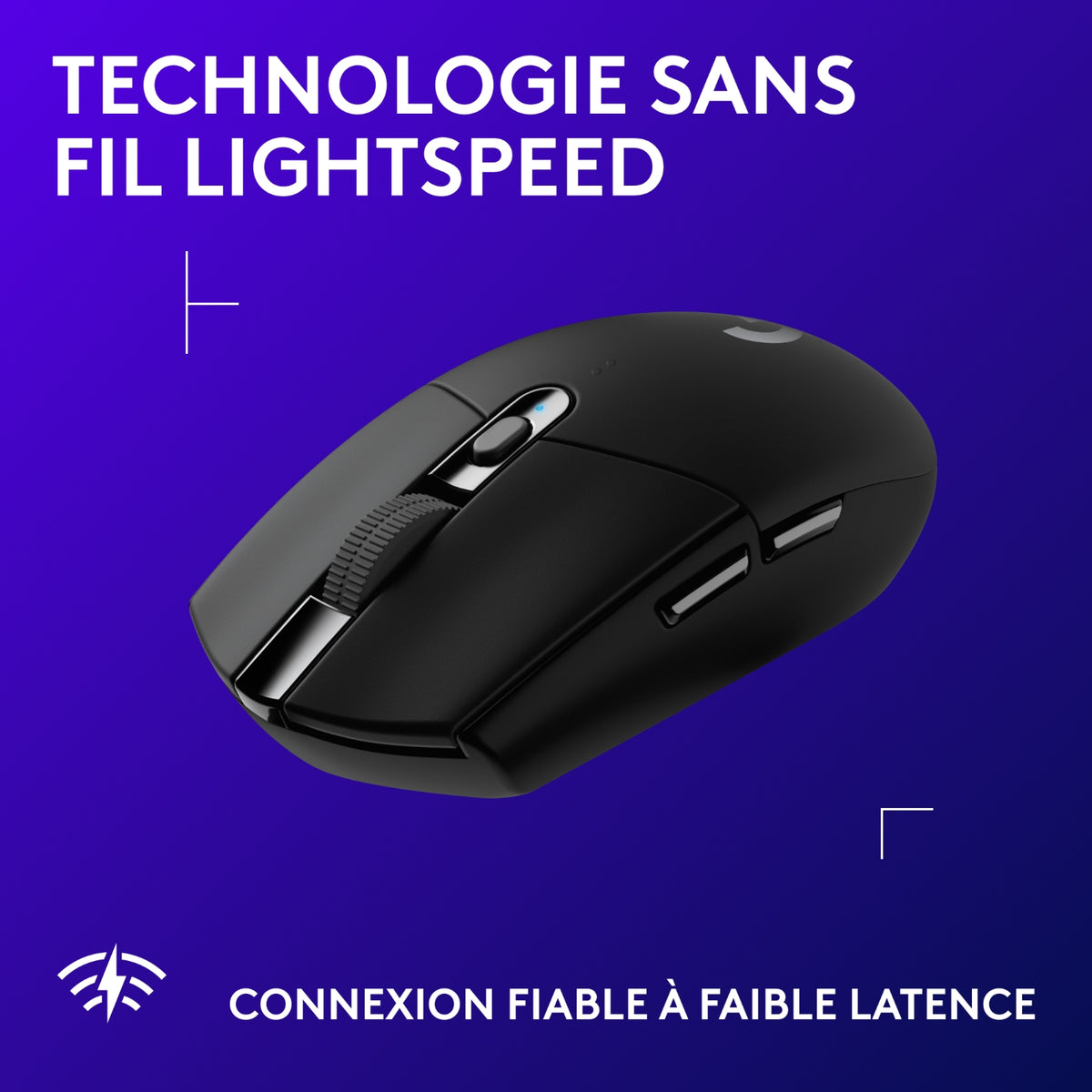 Logitech Souris gaming G305 Lightspeed - Noir