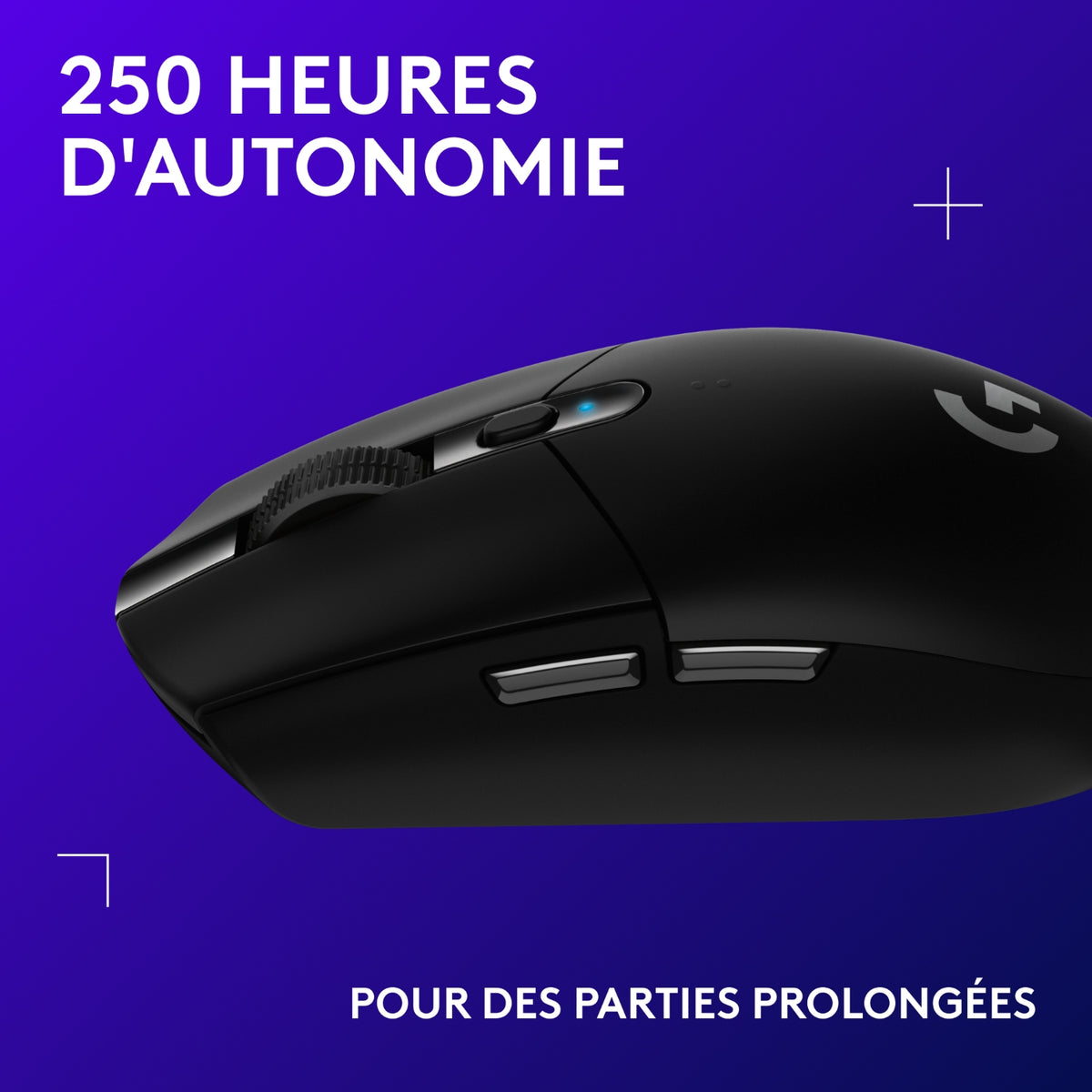 Logitech Souris gaming G305 Lightspeed - Noir