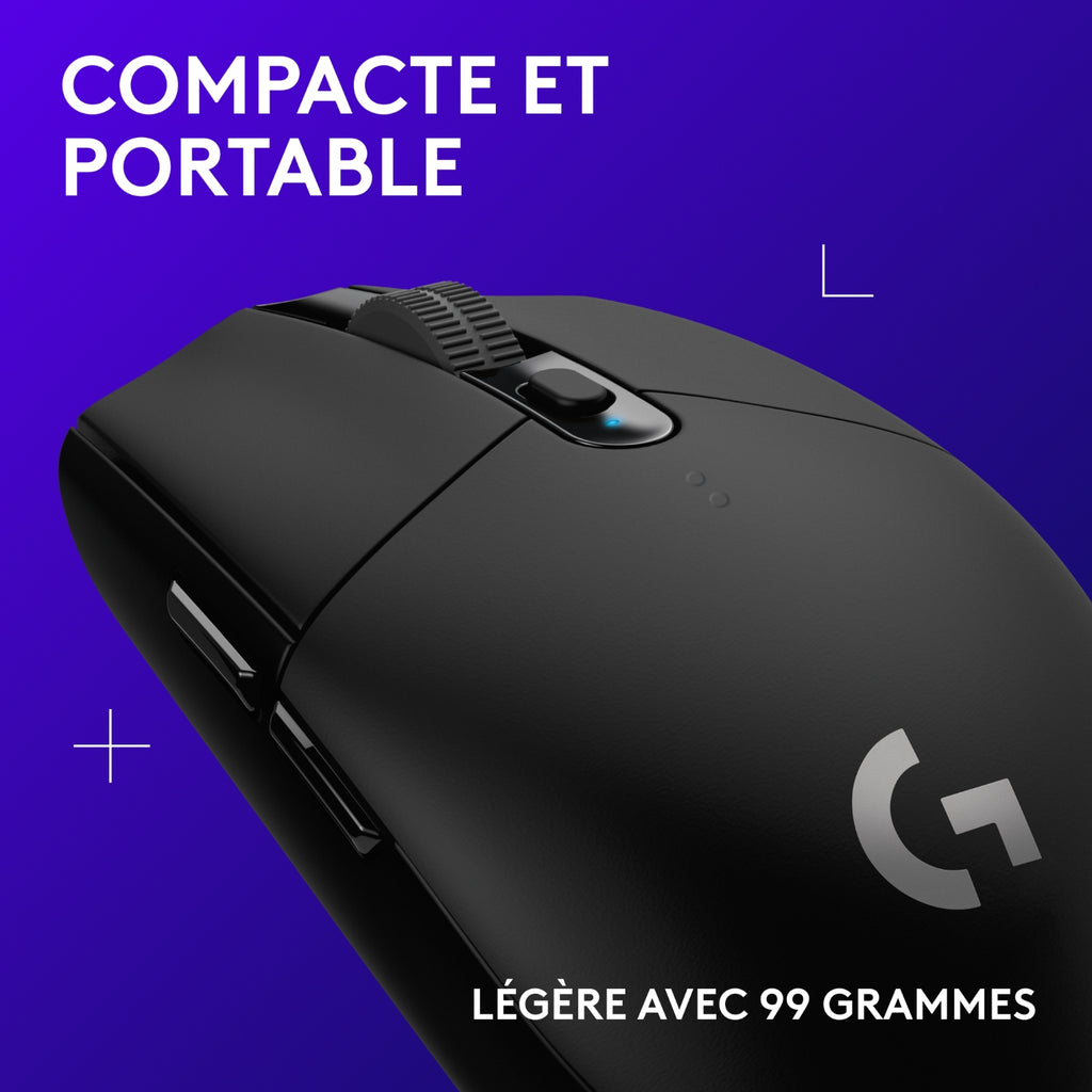 Logitech Souris gaming G305 Lightspeed - Noir