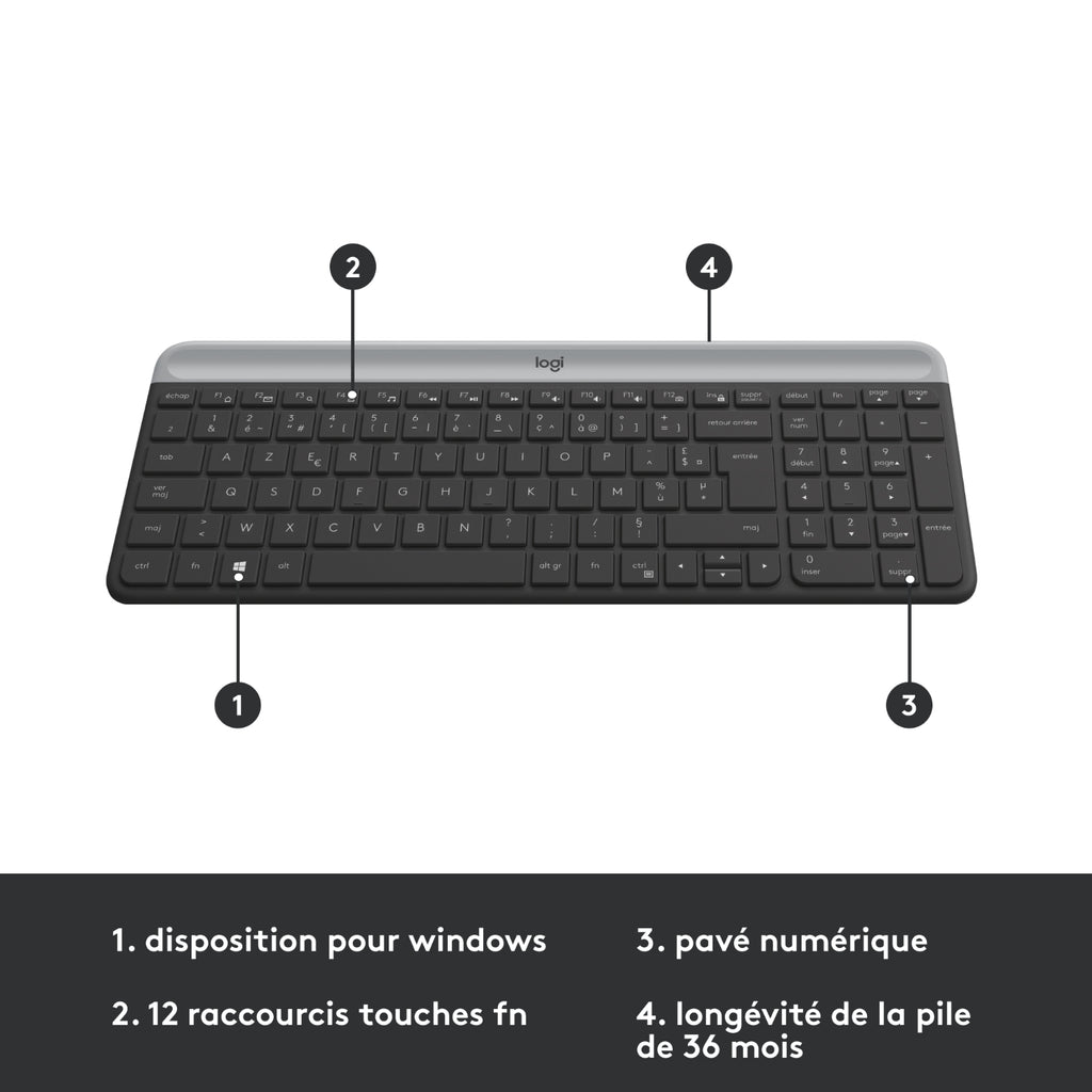 Logitech Clavier + souris MK470