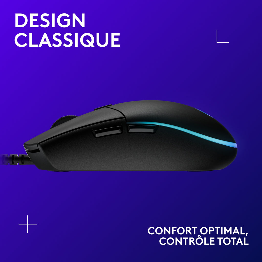 Logitech Souris G203 LIGHTSYNC noire