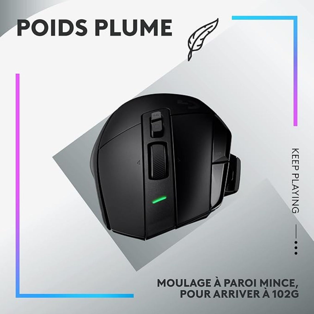Logitech Souris gaming Sans Fil G502 X Plus Lightspeed