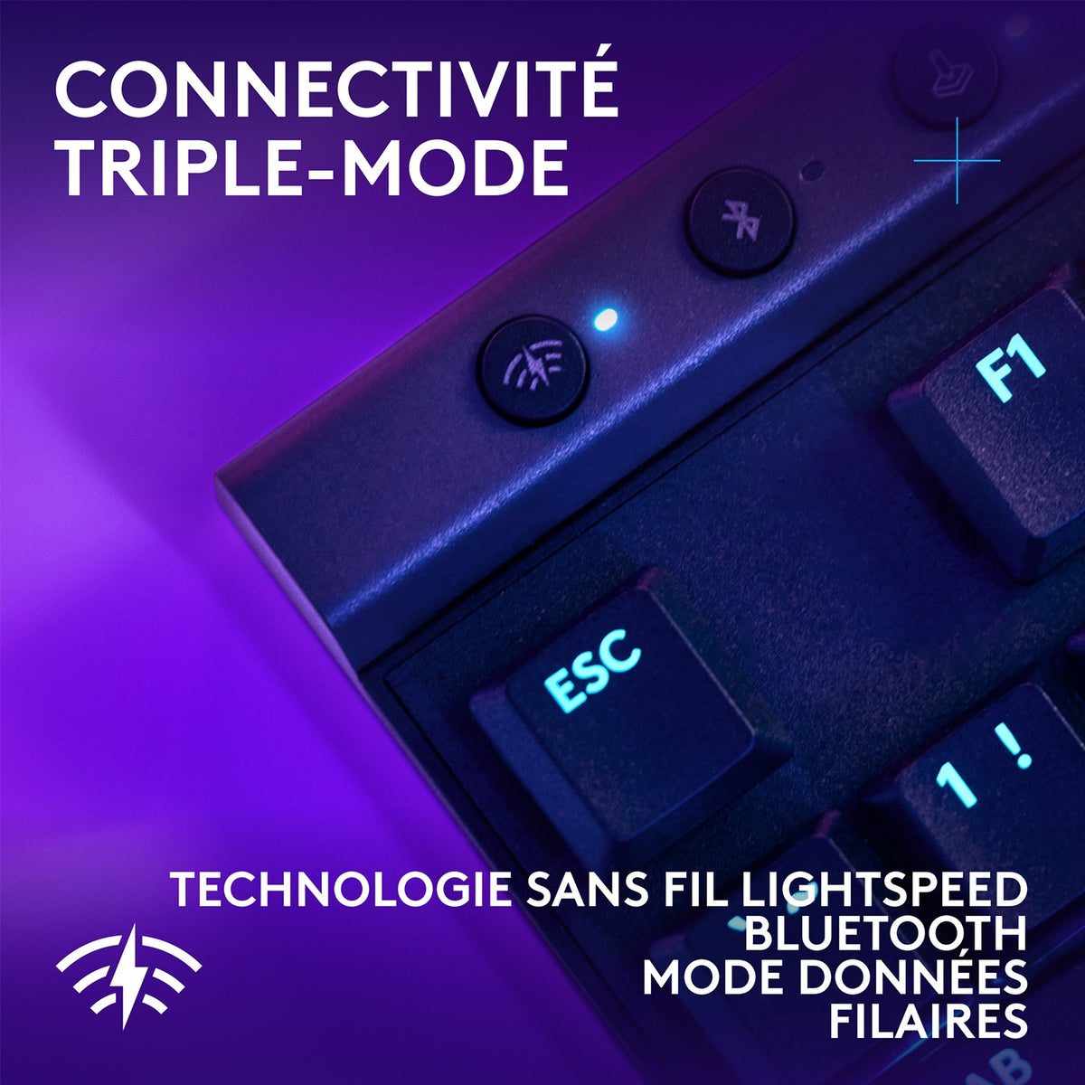 Logitech Clavier gaming sans fil G515