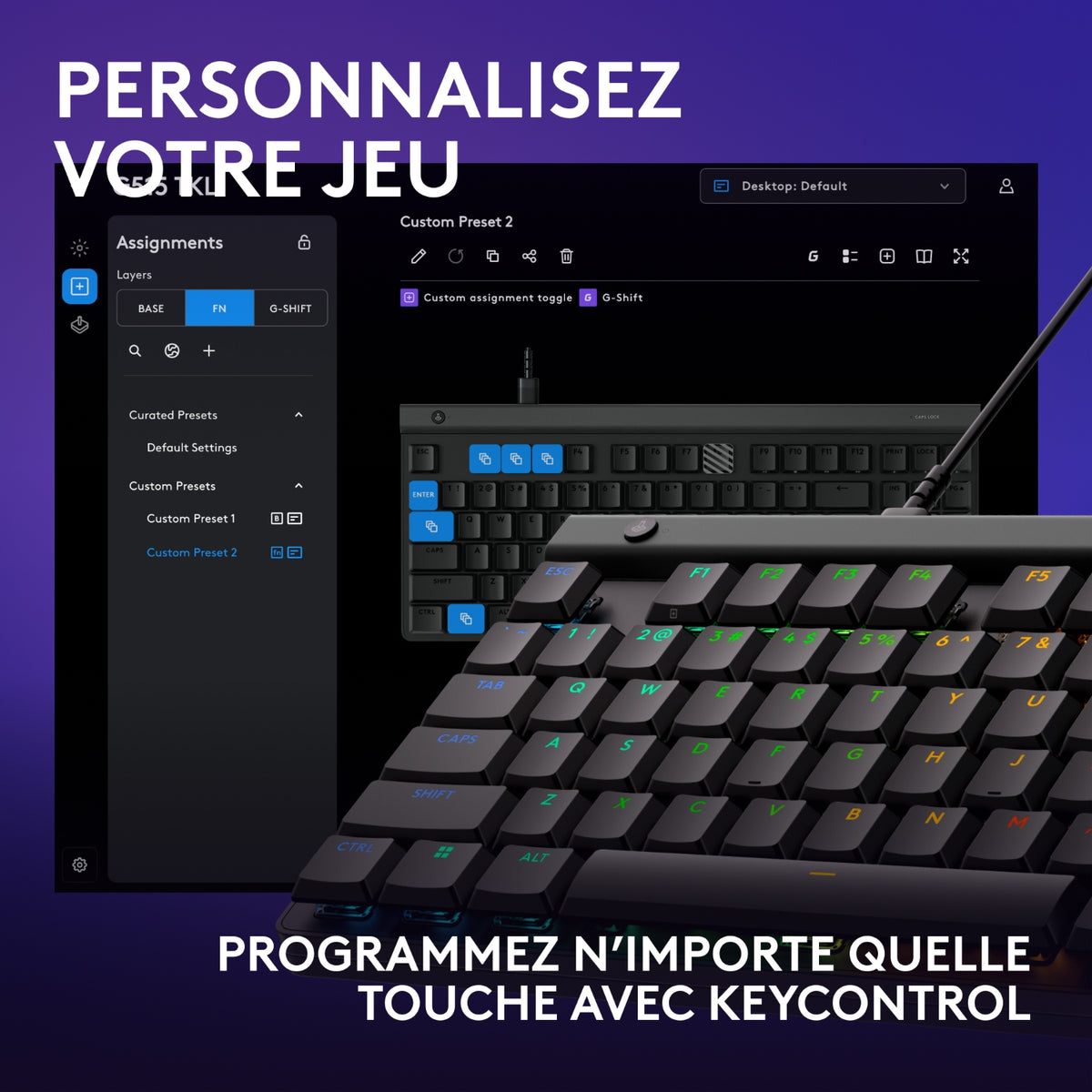 Logitech Clavier gaming filaire G515 noir