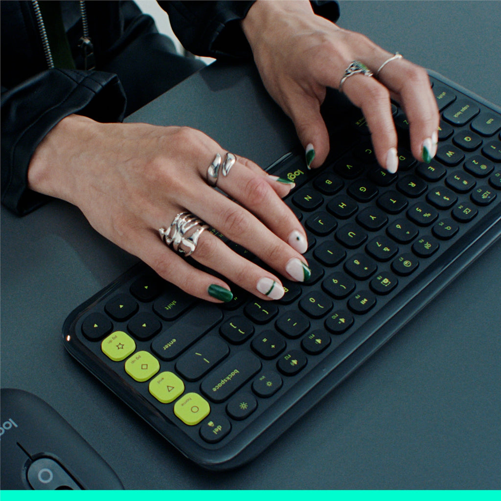 Logitech Clavier sans fil Pop Icon Keys graphite