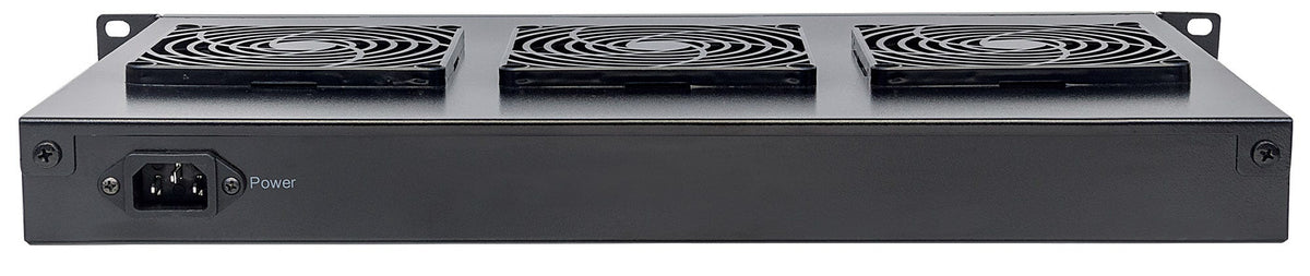 Intellinet Unité de ventilation à 3 ventilateurs pour racks 19", 1U, noire, garantie à vie - vue 4