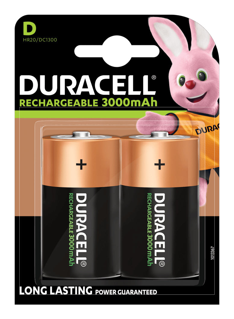 Duracell Piles Rechargeables Type D NiMH
